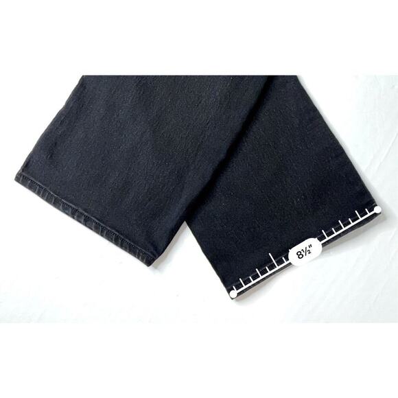 No Boundaries Juniors Mid Rise Bootcut Dark Wash Black Stretch Jeans 15 Casual - Picture 7 of 10